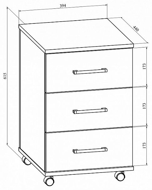 Тумбочка Офис ОФ-22 - Вид 2