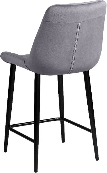 Комплект полубарных стульев Эйден, темно-серый H-15/черный, 2 шт. - Вид 5