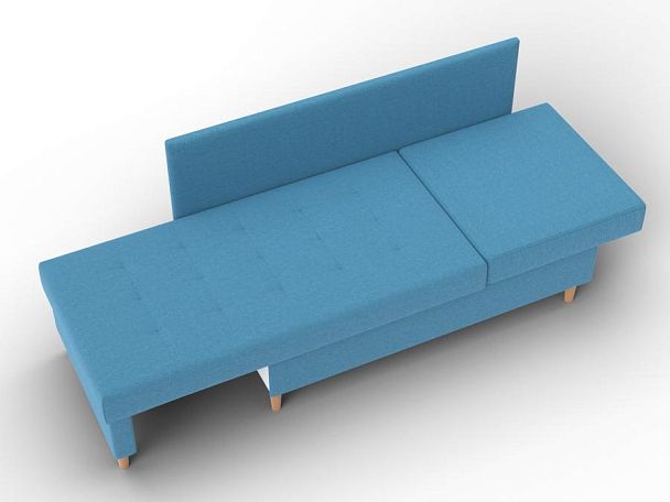 Кушетка Лига-098 Рогожка голубой - Вид 8