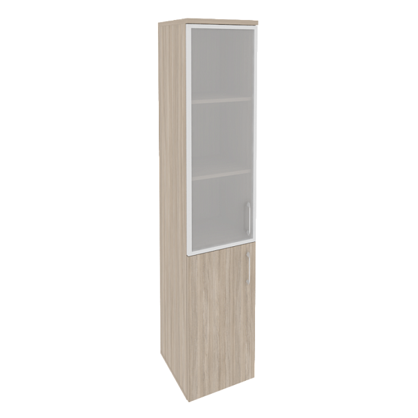 Onix Шкаф высокий узкий левый O.SU-1.2 R (L) Дуб аттик 400*420*1977 - Вид 1