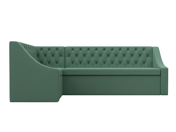 Диван кухонный угловой Мерлин левый угол Рогожка зеленый - Вид 2