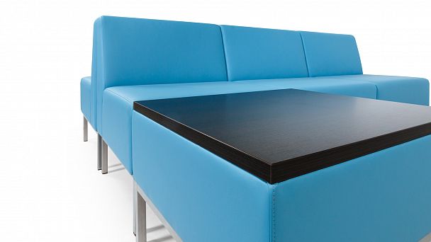 Пуф со столешницей Construct 62x62x77 чёрный - Вид 10