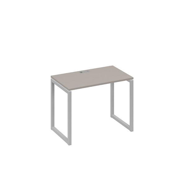 Стол письменный на металлокаркасе QUATTRO A4 А4 Б4 002 БП мокко премиум / металлокаркас серый - Вид 1