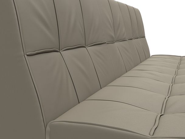 Диван прямой Винсент Экокожа бежевый - Вид 4