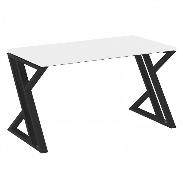 Стол рабочий "Loft" VR.L-SRZ-3.7 белый бриллиант/черный - Вид 1