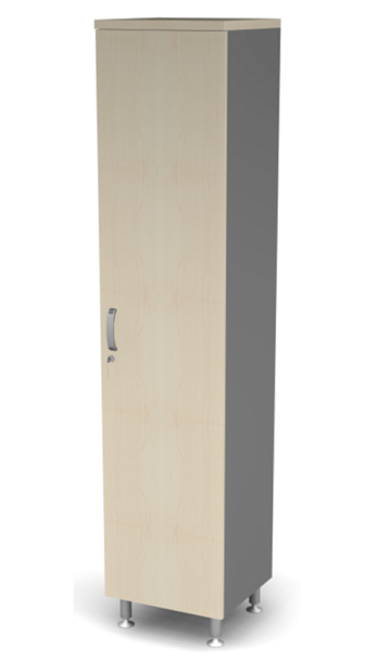 Гардероб (штанга) ДВП L,R Берлин Береза Майнау/Серый ШГ51-45/60 з/с ДВП - Вид 2