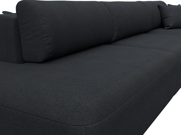 Диван угловой Лига-036 НПБ Модерн Лонг правый угол Искусственная замша серый - Вид 4