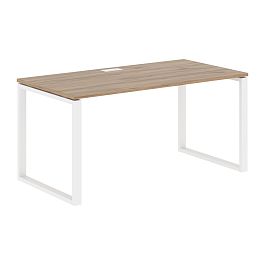 Стол прямой EQST 1580 Дуб Денвер светлый/Белый 1560х800х750 EDIS - Фото предпросмотра