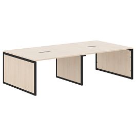 Конференц стол XQPSCT 2714 Бук Тиара/Антрацит 2720х1406х750 XTEN-QP - Фото предпросмотра