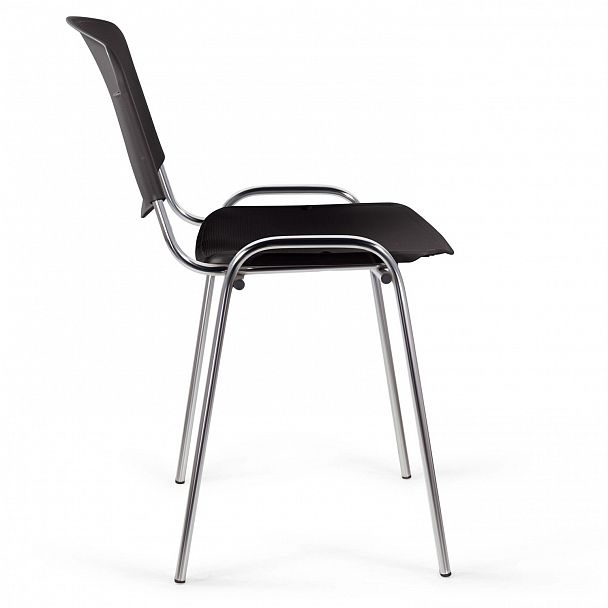 Стул STAFF "Iso Plast CF-009", хром каркас, пластик черный, 532571 - Вид 5