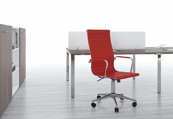 Кресло CHAIRMAN 755, экокожа, красный - Вид 7