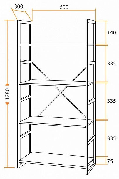 Стеллаж WS-01 - Вид 6