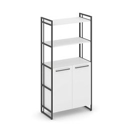 Rift Шкаф 4 ниши широкий RF.SS-44 Белый Бриллиант/Металл Антрацит 798*396*1648 - Фото предпросмотра