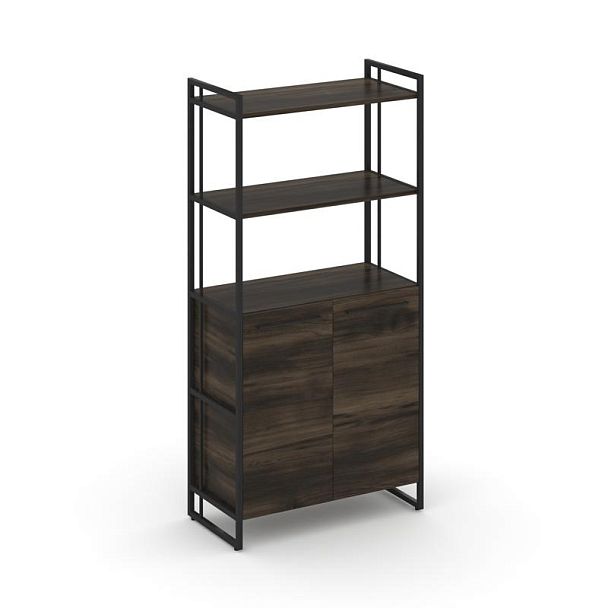 Rift Шкаф 4 ниши широкий RF.SS-44 Дуб Мали/Металл Черный 798*396*1648 - Вид 1