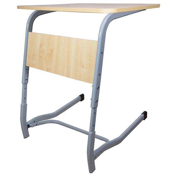 Парта Олимп, 1-местная, регулируемая, серый каркас, ЛДСП клён, гр.4-6 - Вид 5
