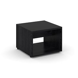 Касл Стол журнальный малый CS.D-SJM Каштан Тоскана/Лакобель Black 600*600*450 - Фото предпросмотра