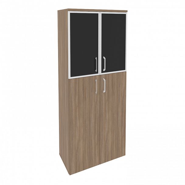 Шкаф "Onix" O.ST-1.7R white/black дуб аризона - Вид 1