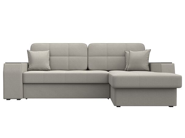 Диван угловой Брюссель правый угол Рогожка бежевый - Вид 2