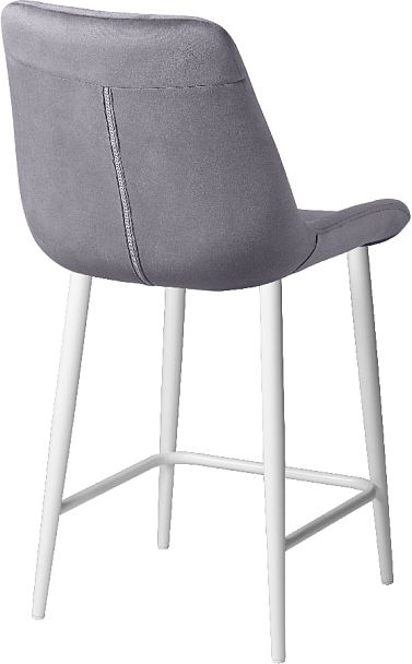 Комплект полубарных стульев Эйден, темно-серый H-15/белый, 4 шт. - Вид 4