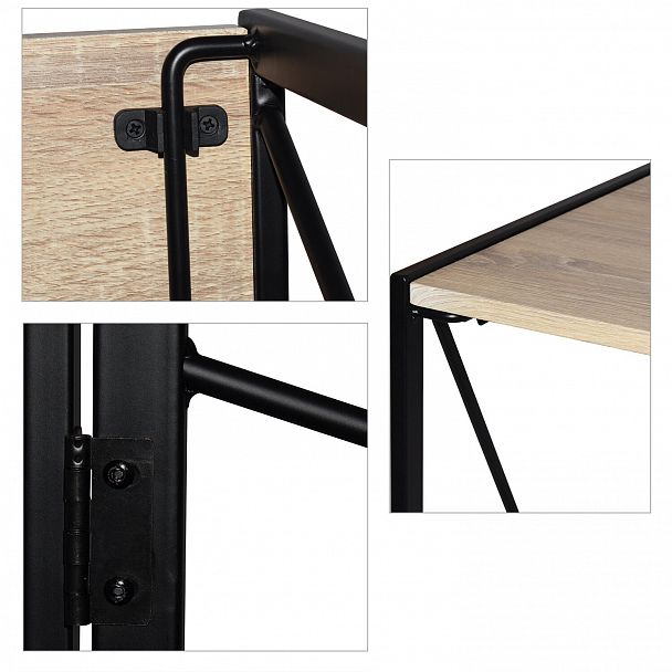 Стол на металлокаркасе BRABIX "LOFT CD-002", 1000х500х750 мм, складной, цвет дуб натуральный, 641214 - Вид 6