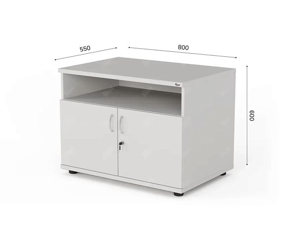 ЛАЙТ / LIGHT RLG018-80x45 Тумба под оргтехнику 80x55x60 Белый - Вид 3