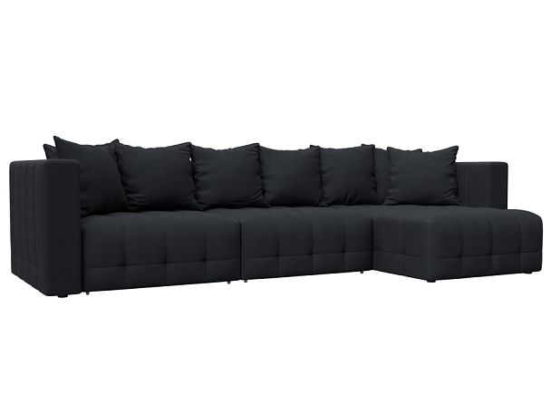 Диван угловой Лига-052 НПБ Лонг угол универсальный Замша серый - Вид 1