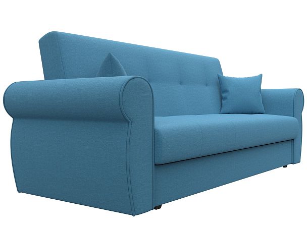 Диван-книжка Лига-019 Рогожка голубой - Вид 3