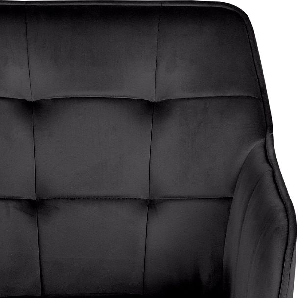 Комплект полубарных поворотных кресел Мони К, черный H75/белый, 3 шт. - Вид 8