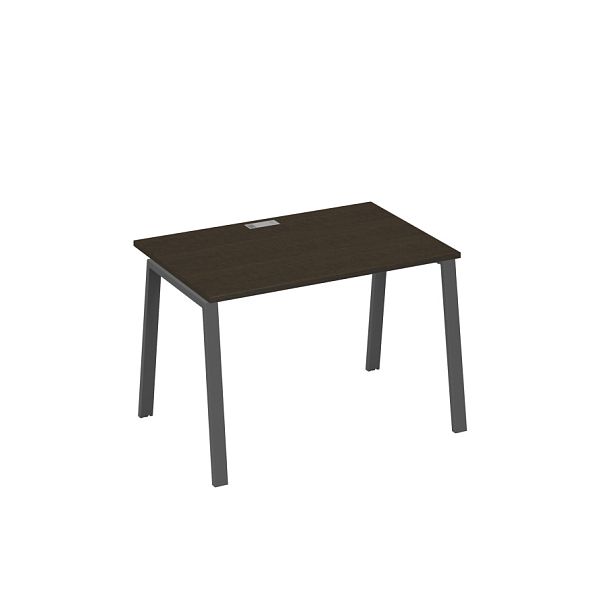 Стол письменный на металлокаркасе TRE A4 А4 Б3 023 БП венге / металлокаркас антрацит - Вид 1