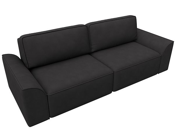 Диван прямой Лига-048 НПБ Замша коричневый - Вид 6