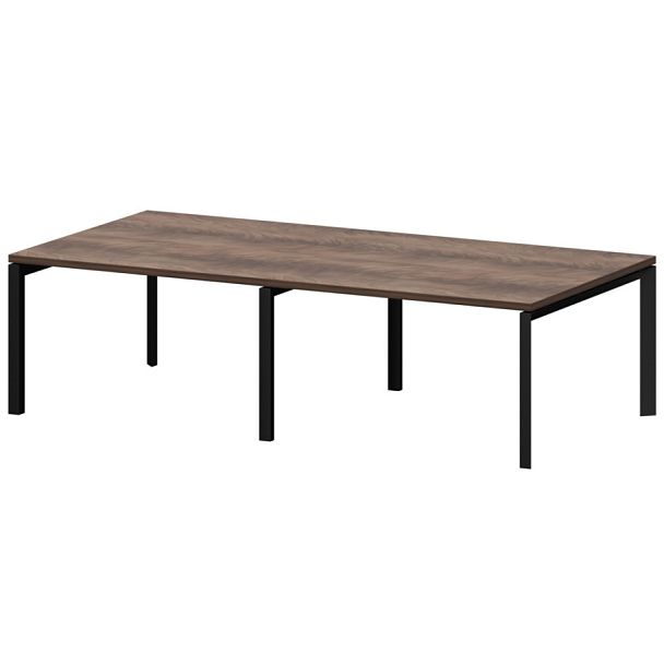 Стол переговорный на металлокаркасе КТМ-28.14.38 дуб апрель 2800x1400x750 Акцент - Вид 1