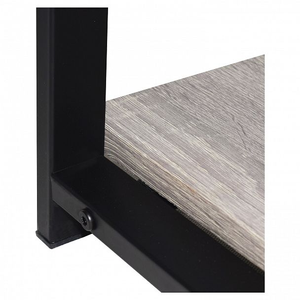 Стол на металлокаркасе BRABIX "LOFT CD-006", 1200х500х730 мм, 2 полки, цвет дуб антик, 641225 - Вид 9