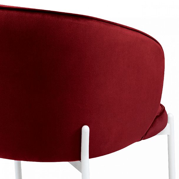 Комплект кухонных стульев Миэль бордовый велюр/белый, 2 шт. - Вид 9