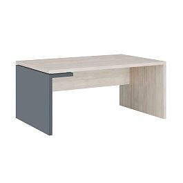 Стол рабочий левый Zion 160x100x74 дуб шамони светлый - Фото предпросмотра
