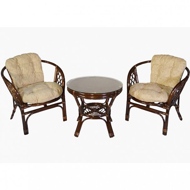 Комплект "Багама" дуэт, подушки  обычные коричневые твил - Вид 4