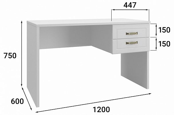 Стол письменный Монблан МБ-71К - Вид 2
