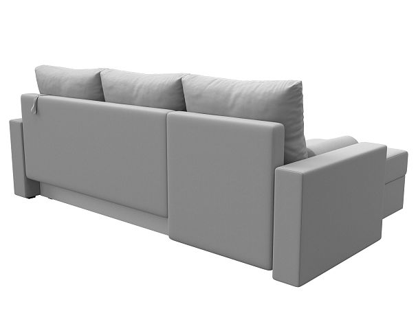 Диван угловой Верона Лайт угол левый (полностью экокожа белая) - Вид 6