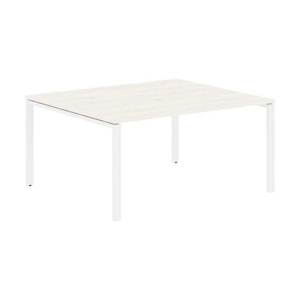 Стол 2-х местный EUWST 1513 Ясень Траун/Белый 1560х1346х750 EDIS - Вид 1