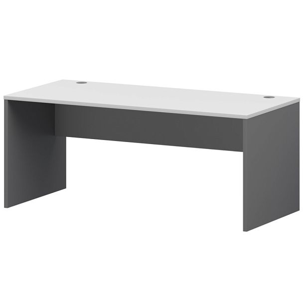 Стол СМСР25-16.73 Графит/Белый 1600x730x750 Смарт - Вид 1