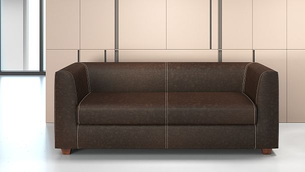 Двухместный диван Westwood 162x84x74 чёрный - Вид 2