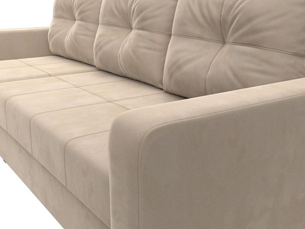 Диван угловой Ливерпуль Лайт левый угол Велюр бежевый - Вид 4