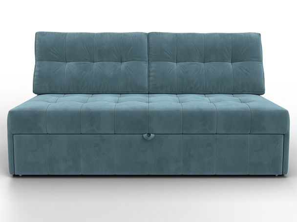 Диван прямой Лига-107 (160) Велюр бирюзовый - Вид 2