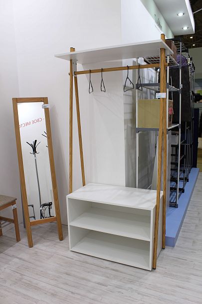 Вешалка Sheffilton SHT-HW2 белый/светлый орех - Вид 3