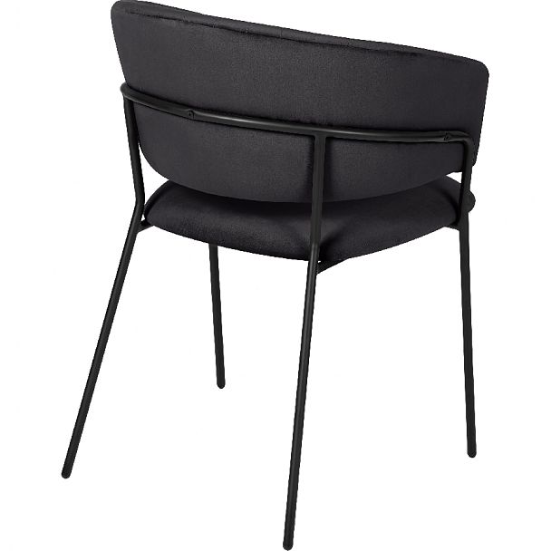 Комплект кухонных стульев Даксон черный велюр/черный, 2 шт. - Вид 4