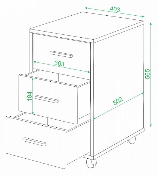Тумбочка Домино ТС-1 Шамони - Вид 2