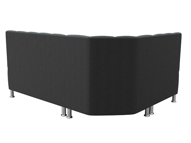 Диван кухонный угловой Кантри левый угол Рогожка серый - Вид 7