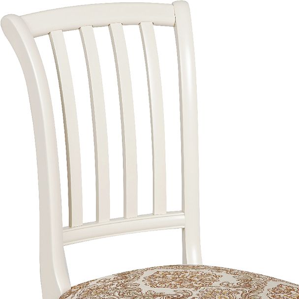 Комплект деревянных стульев с мягким сиденьем Бэль Слоновая кость/Бежевый жаккард, 3 шт. - Вид 8