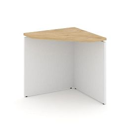 Стайл Проджект Угловой элемент стола SN-D.USP-021 Тиквуд Светлый/Белый/Металл Антрацит 800*800*750 - Фото предпросмотра