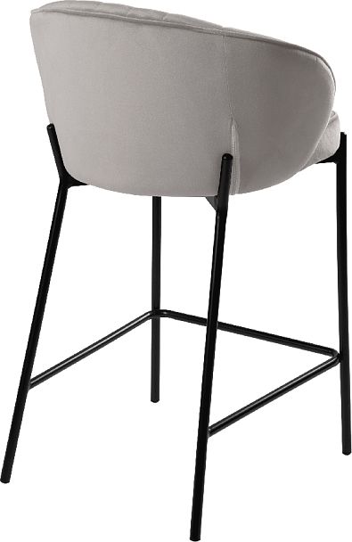 Комплект полубарных стульев Миэль светло-серый/черный, 2 шт. - Вид 4