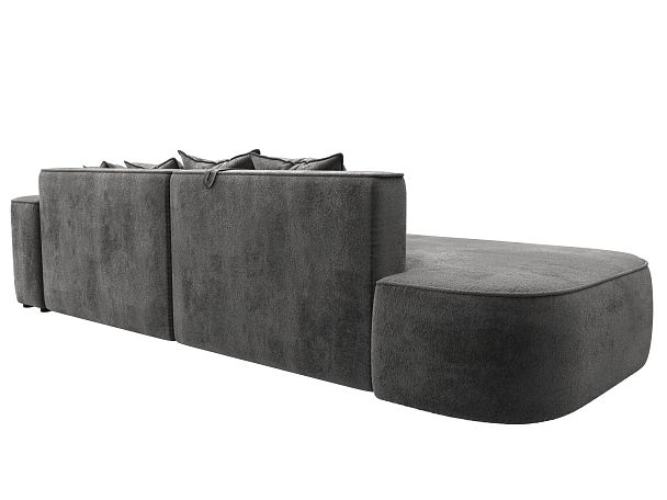 Диван угловой Лига-065 угол правый Велюр серый - Вид 6